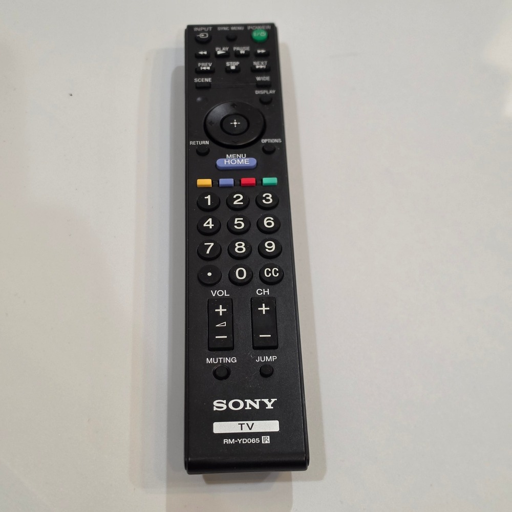 Sony TV Remote Control RM-YD065 Black Excellent Bravia Replacement Controller